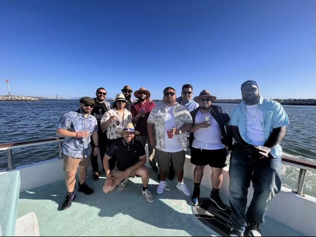 Guests gathered on Sea Trek open deck during a private charter